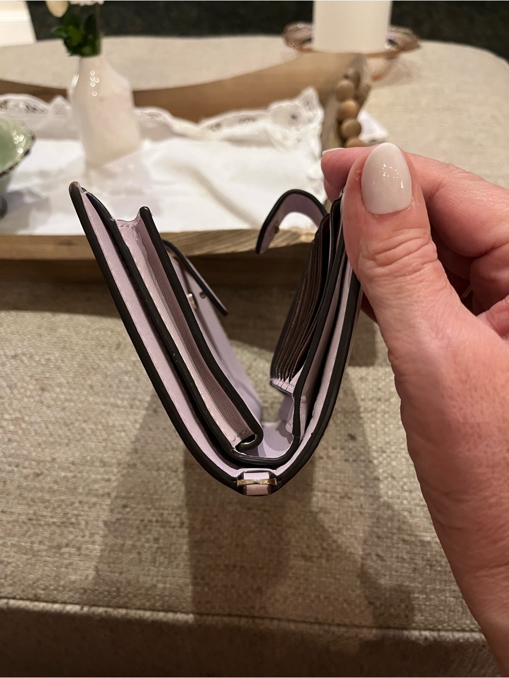 kate spade Pale Pink Saffian Wallet - Picture 10 of 10